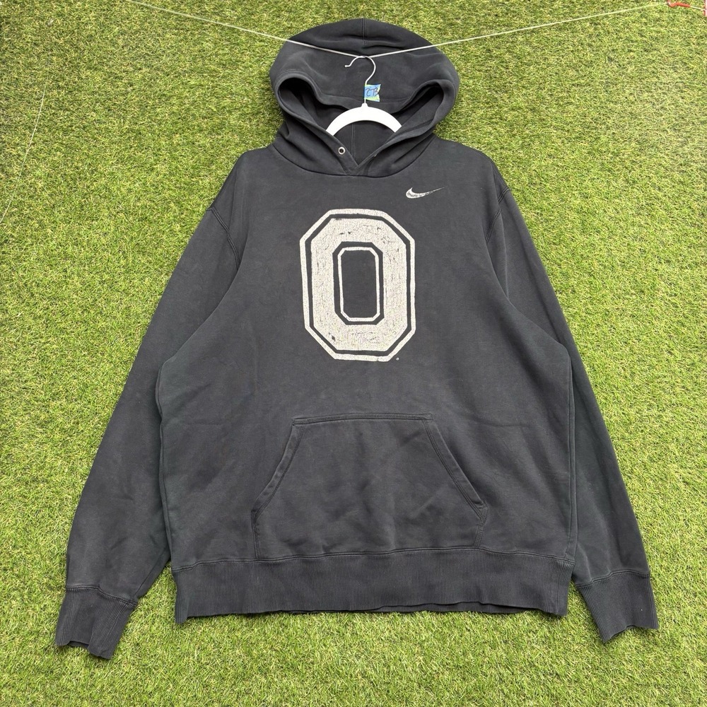 Ohio State Buckeyes Nike Hoodie Mens 2XL Sportswear OSU Sweatshirt Black Logo